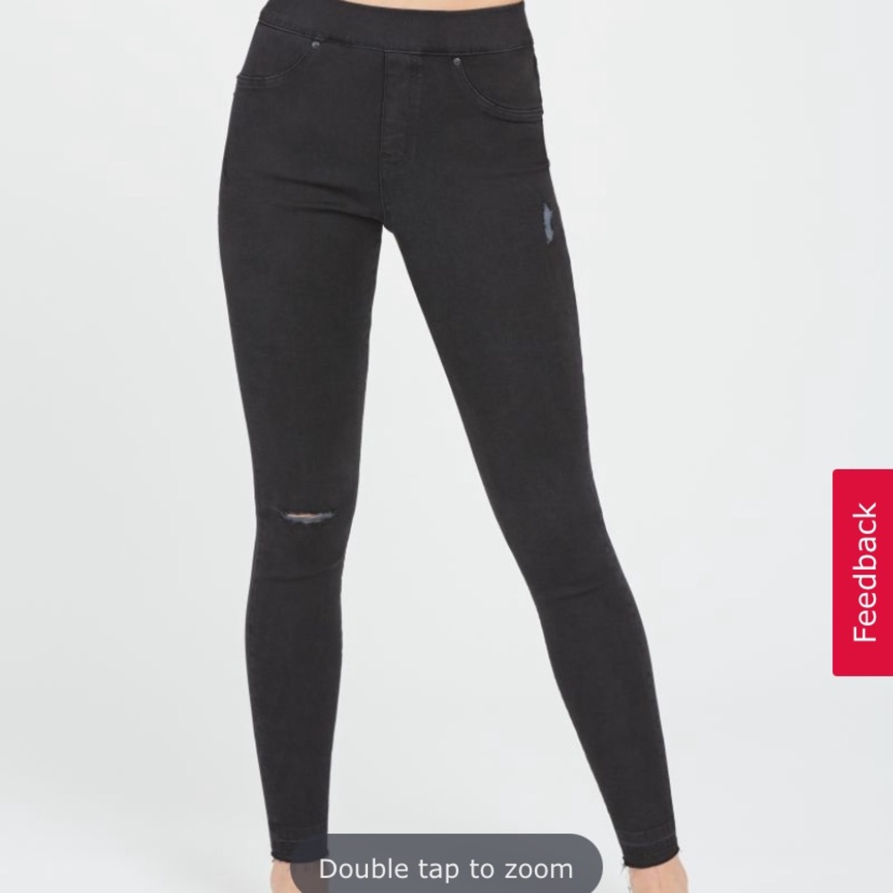 Brand new SPANX DISTRESSED jeans size SM petite.